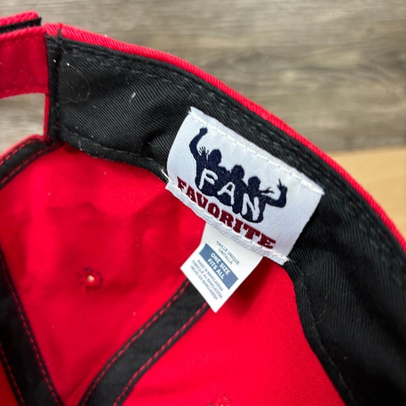 Ohio State Buckeyes Hat Cap Strap Back Red Big Logo Fan Favorite - Picture 9 of 11